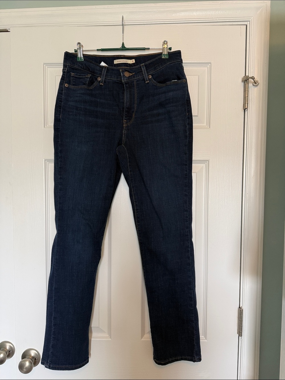 Levi’s Classic Straight Jeans Women’s 8 Dark Wash High Rise